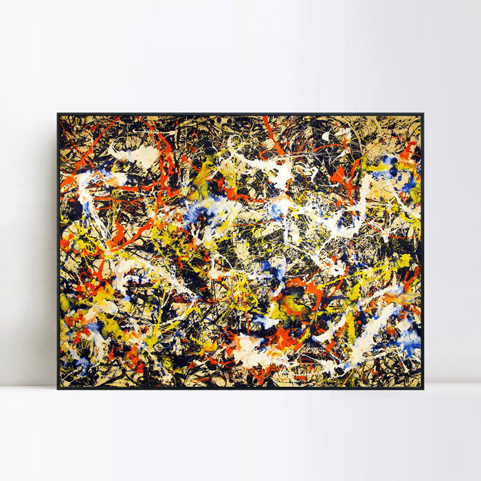 Red Barrel Studio® Convergence By Jackson Pollock by Jackson Pollock